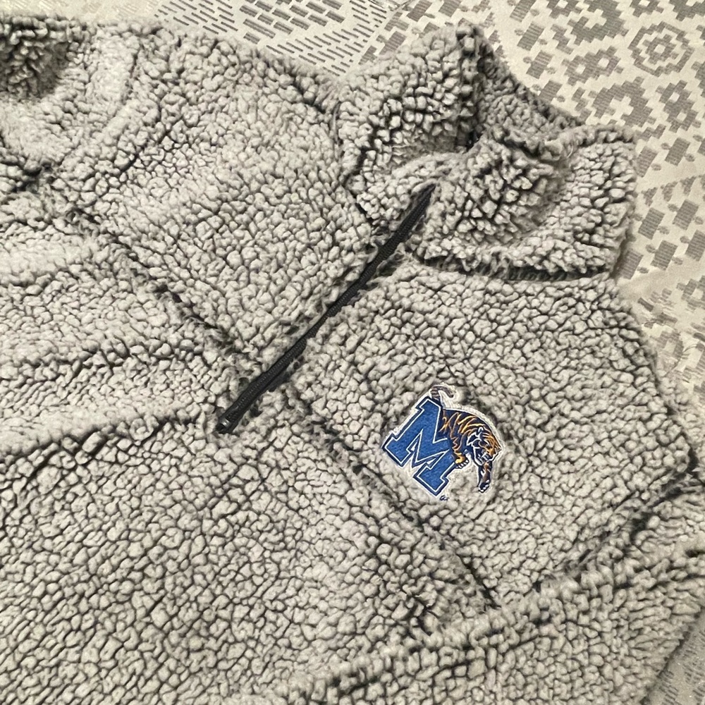 Memphis Tigers Sherpa Zip Pullover - UNISEX